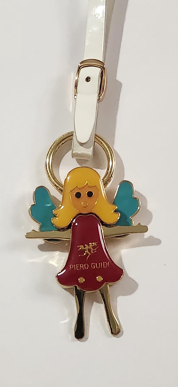 Fancy Designer Piero Guidi Angel Key Chain/ring - Italian Designer 