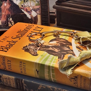 Vintage Horse Bit Snaffle Decor, Equestrian Accent with Optional Horseshoe Charm