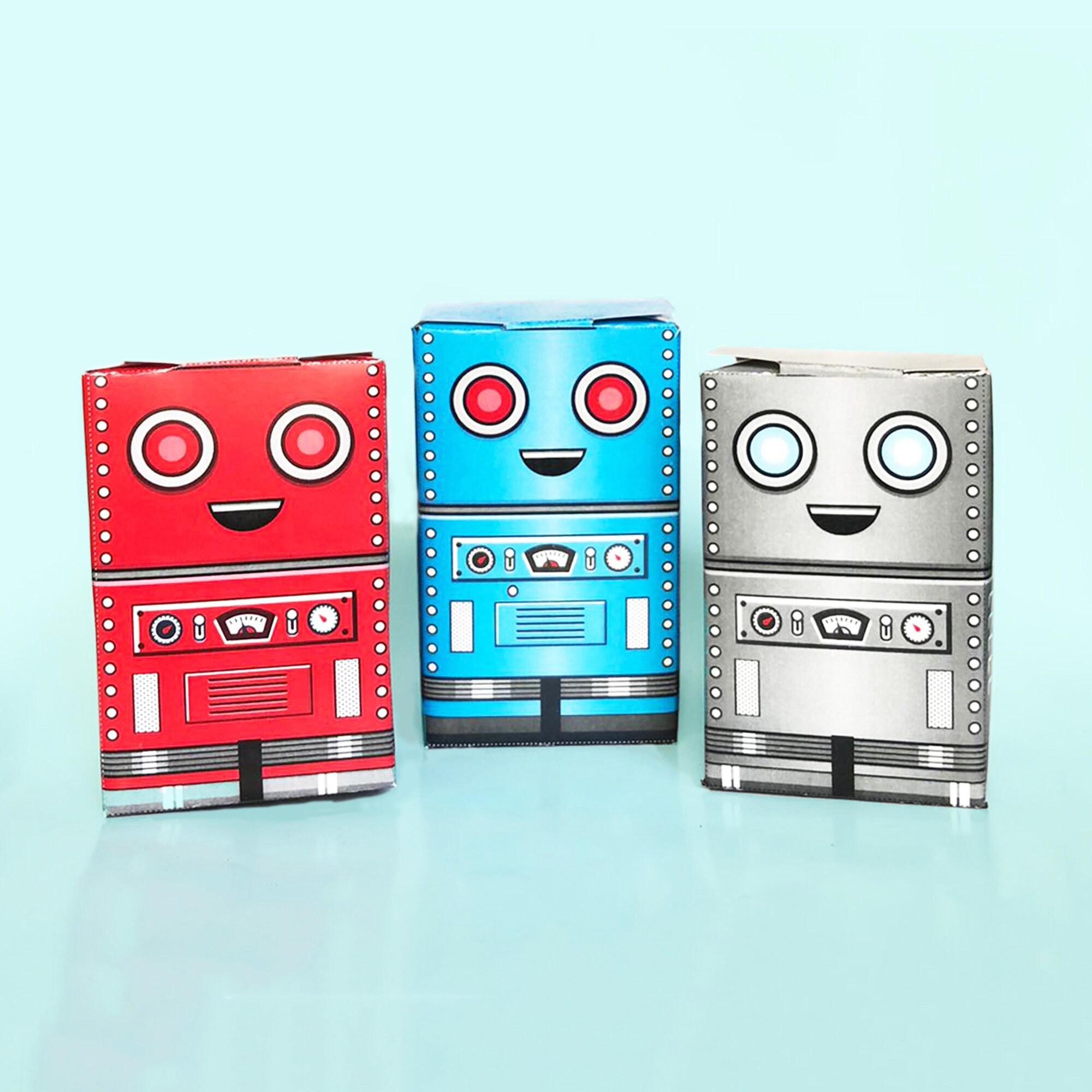 Robot Candy Boxes Papercraft: DIY Party Favors (printable) - Etsy