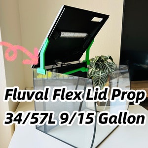 蓋プロップ Fluval フレックス 34/57L 9/15 ガロン水族館蓋カバーサポートヒンジ Deckelhalter
