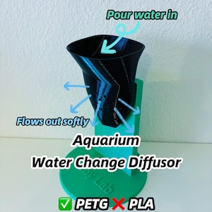 Aquarium Water Change Diffuser for Buckets Eimer Diffusor Eingießhilfe Trichter für Wasserwechsel