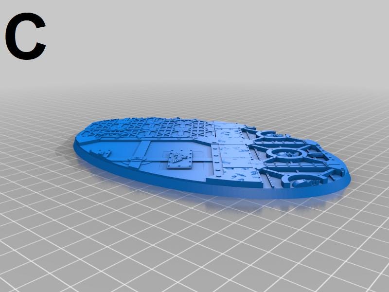 Basette In MDF OVALI AOS 90x52mm Basi Figurini Veicoli Creature - Foto 11