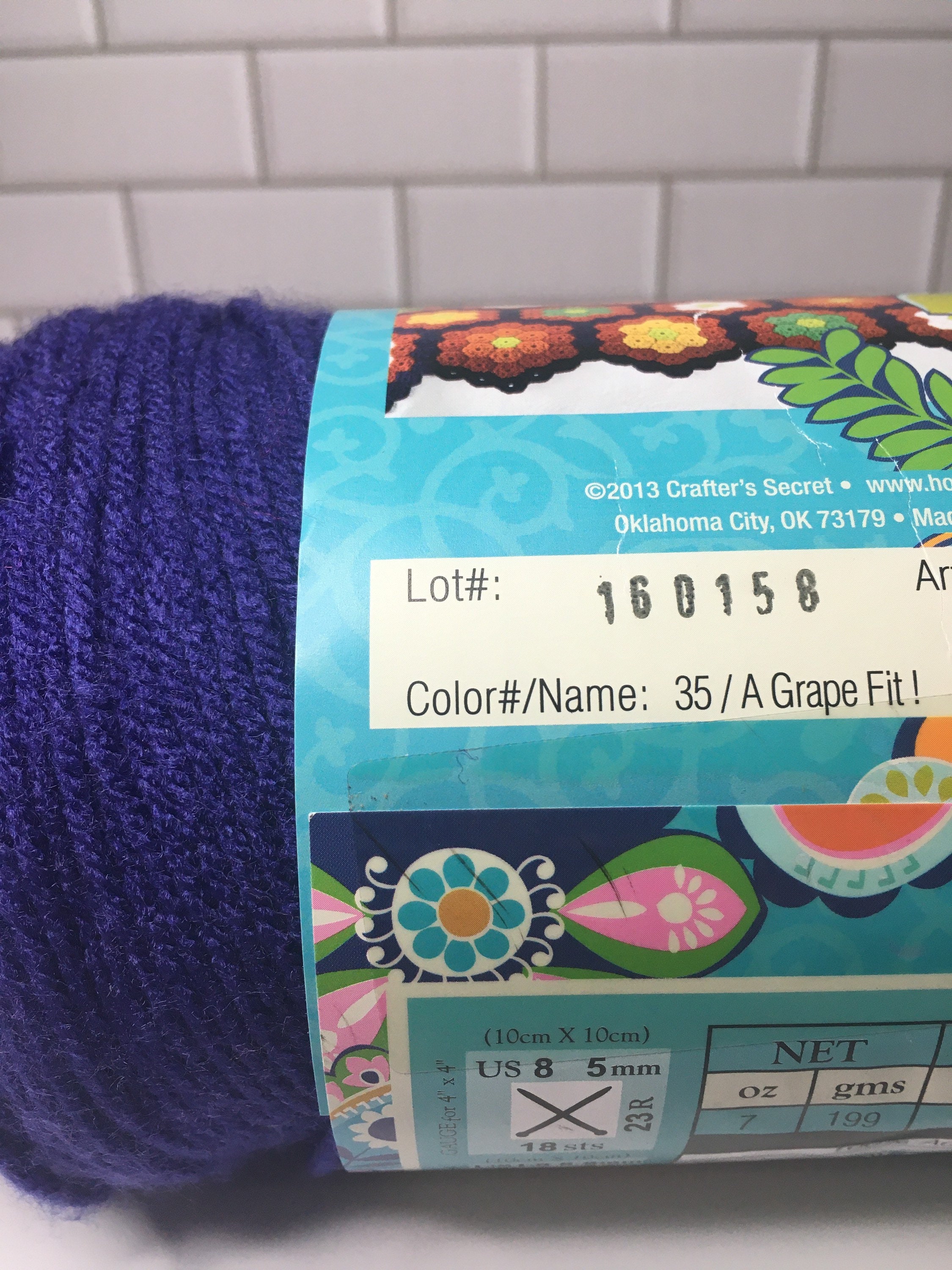 Hobby Lobbys Crafters Secret Yarn Warsaw Grape Fit Etsy