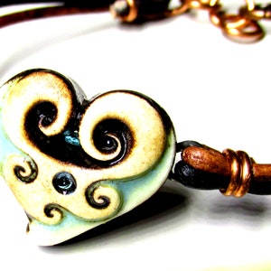 Heart of the Sea bracelet. Durable high-fired ceramic. Handmade and one of a kind. image 1