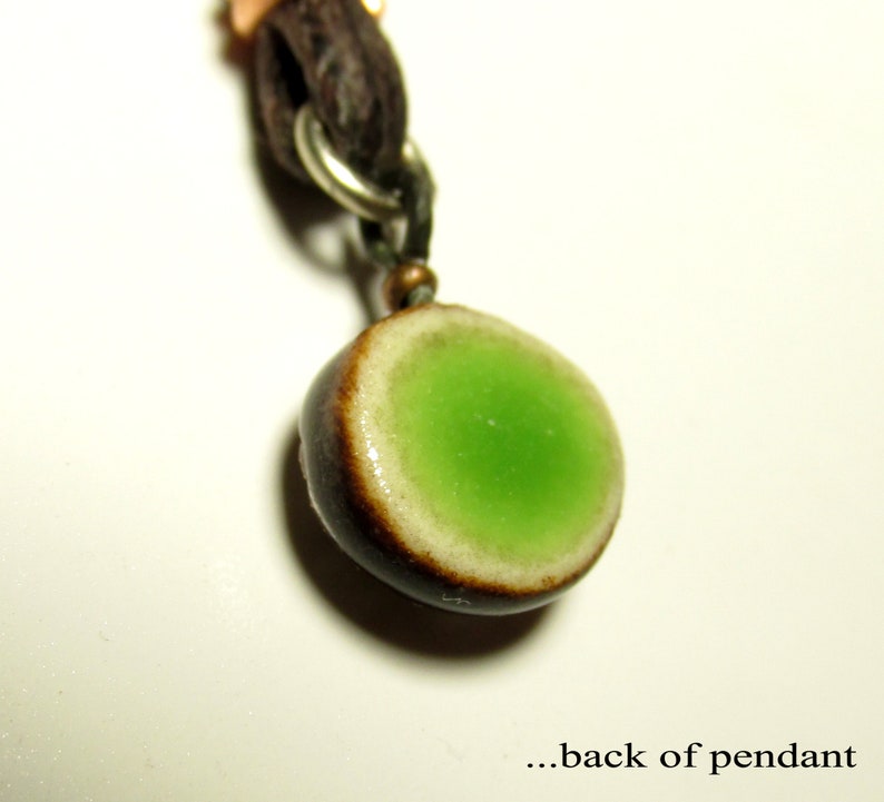 Spiral Vine Pendant Necklace. Durable, Lightweight, one of a kind little porcelain sculpture image 5