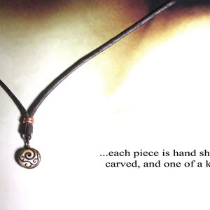 Spiral Vine Pendant Necklace. Durable, Lightweight, one of a kind little porcelain sculpture image 3