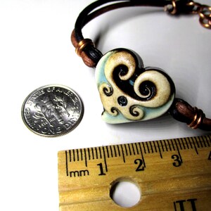 Heart of the Sea bracelet. Durable high-fired ceramic. Handmade and one of a kind. image 3