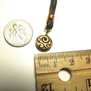 Spiral Vine Pendant Necklace. Durable, Lightweight, one of a kind little porcelain sculpture image 6