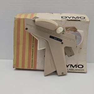 Vintage DYMO Home Label Maker – 1970s Embossing Labeler with Box