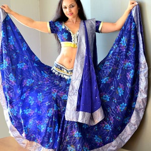 Blue Bollywood Dance Costumes