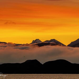 Nordic sunrise digital print