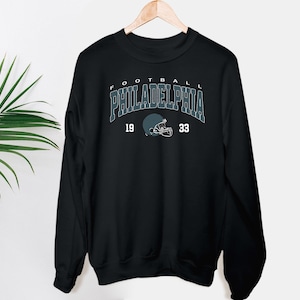 Felpa vintage da football di Philadelphia, girocollo da football di Philadelphia, maglietta da football degli Eagles, Philadelphia Eagles, felpa con cappuccio da fan degli Eagles