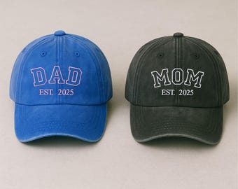 Gorra bordada personalizada para papá, gorra personalizada para abuelo con año de nacimiento, gorra de béisbol vintage para papá primerizo, regalo especial para el Día del Padre, regalo para papá primerizo