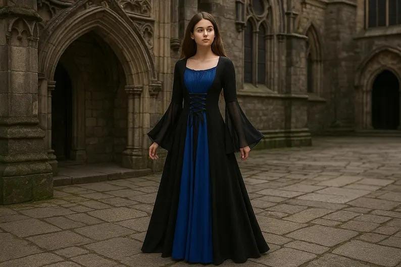 princess polly baby blue dress Gothic Blue Dress Halloween