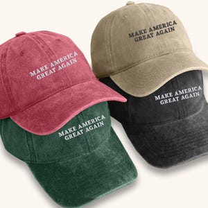 Trump Hat bestickte USA, Trump 2024 Wahlkampfmütze, MAGA Hut, Trump Baseballmütze, Support Trump Vintage Cap Bestickte Baseballmütze