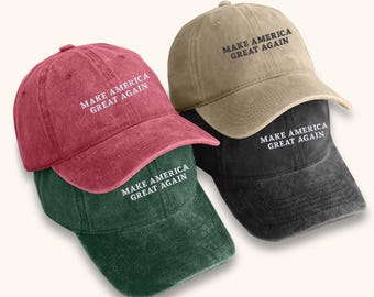 Trump Hat Embroidered USA, Trump 2024 Campaign Hat, MAGA Hat, Trump Baseball Hat, Support Trump Vintage Cap Custom Embroidered  Baseball Hat
