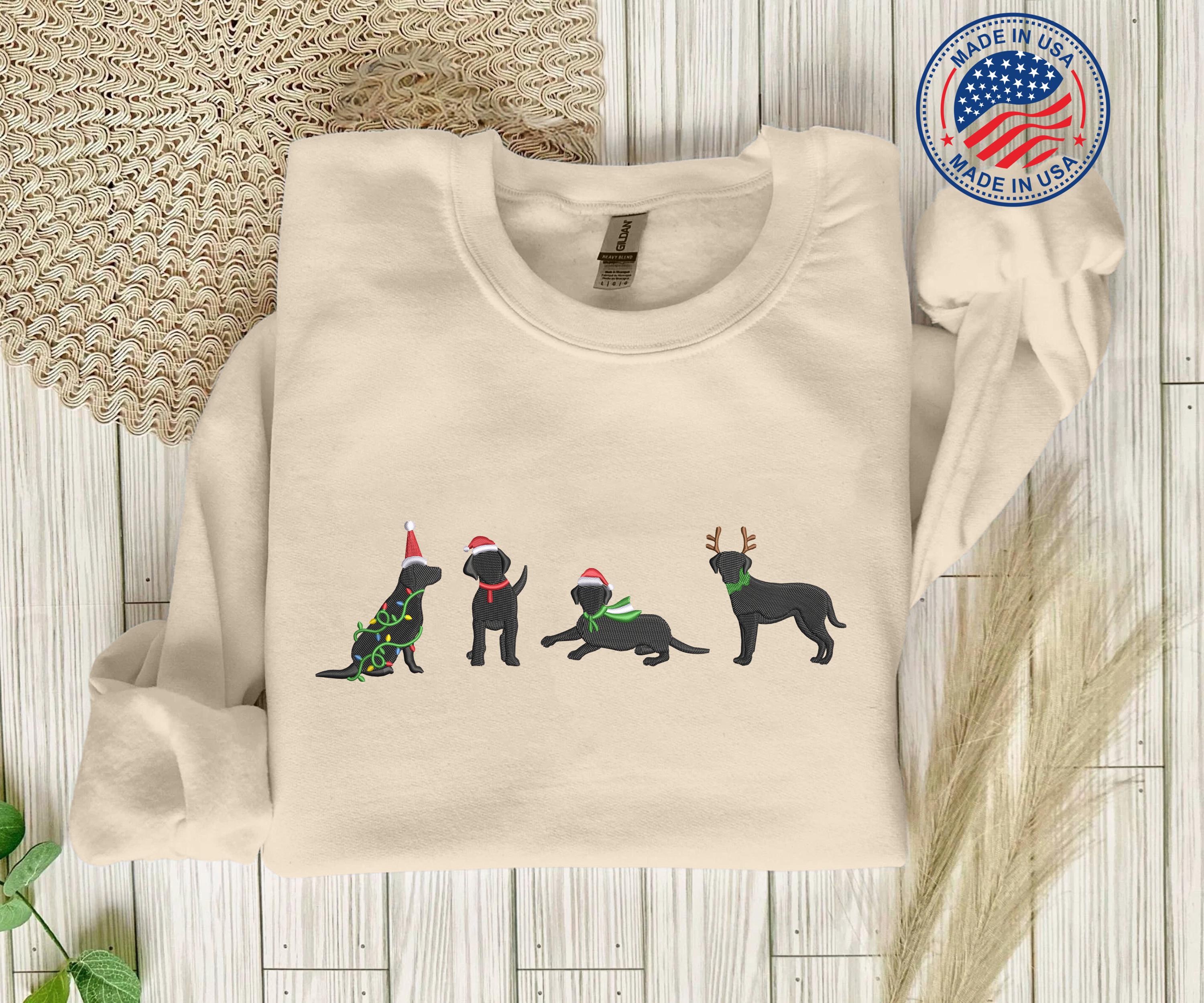 Black Lab Christmas Pajamas Etsy