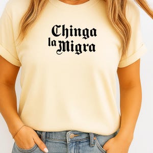 Chinga La Migra Shirt, Resistance Comfort Colors Shirt, Anti Maga Shirt, Abolish Ice Shirt, No Human Is Illegal Shirt, Human Rights T-Shirt