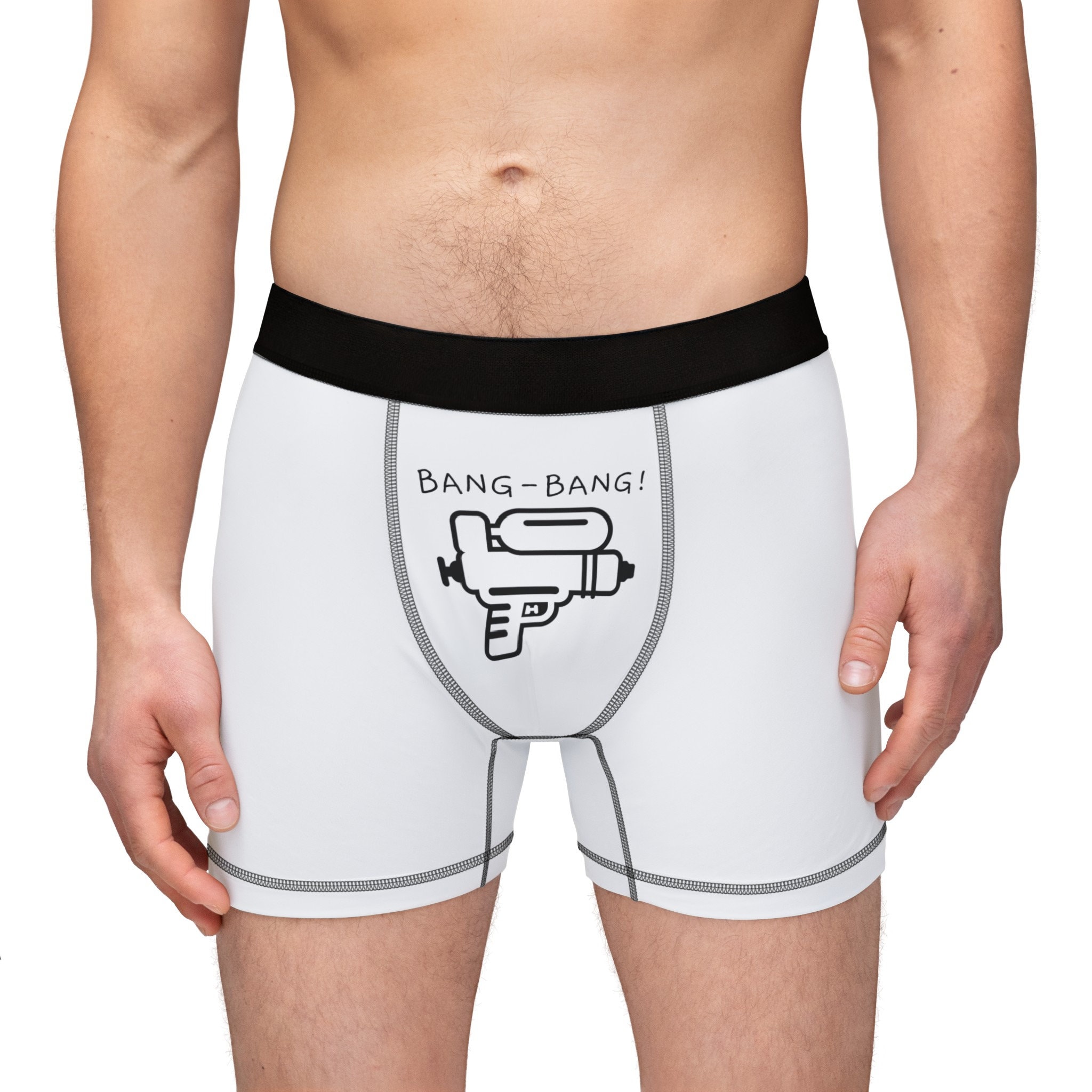 Men's Boxers Bang-Bang / Men's Boxers Gun / BANG / water gun underwear / water gun / men's underwear