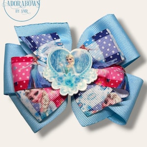 Handmade Disney Character Hair Bows – Choose Princess Sofia, Minnie, Dumbo, and more
