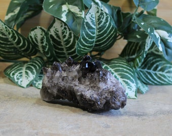Smoky Quartz Crystal Cluster Rocks for Home Birthday Gifts Metaphysical Crystals Trendy Office Decor Chakra Stones Crystals for the Home