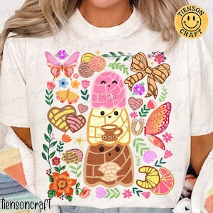 Funny Pantasmas Ghost Pan Dulce Brushstroke Png, Halloween Mexican Png, Mexican Conchas Ghost, Conchas Png, Pan-tasmas Png, Digital Design