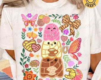 Funny Pantasmas Ghost Pan Dulce Brushstroke Png, Halloween Mexican Png, Mexican Conchas Ghost, Conchas Png, Pan-tasmas Png, Digital Design