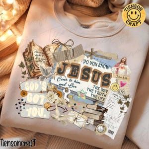God's Got You Faith Collage Faith Png, Preppy Trendy Faith Png, Heat Transfer, Bible, Verse, Jesus, God, Jesus Loves You Png, Digital Design