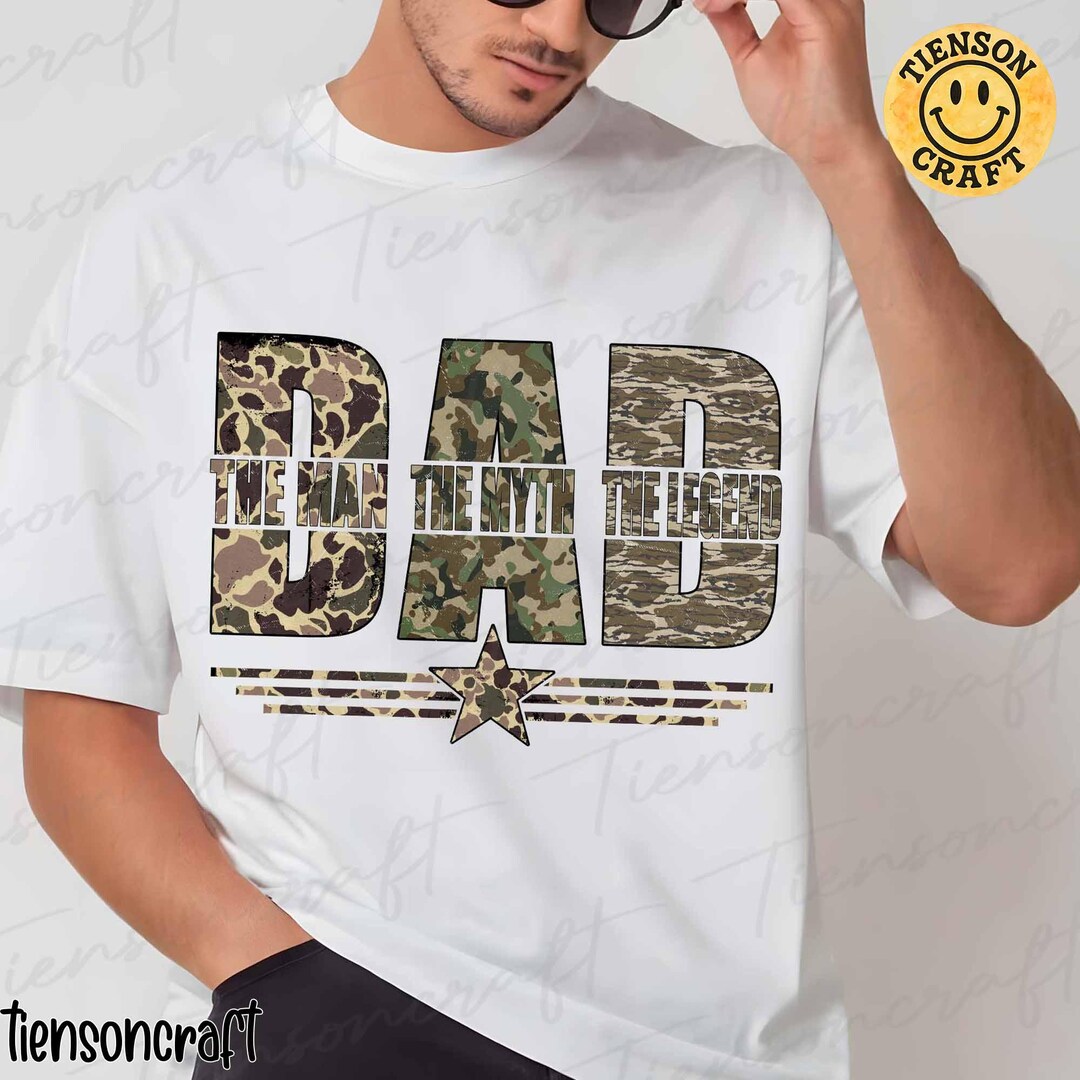 Military Dad Hero PNG, Camo Father Husband Legend Graphic, Happy ...