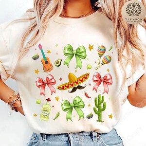 Cinco De Mayo Coquette Bow Png, Mexican Png, Mexico Tequila Png, Margarita Tacos Png, Let’s Fiesta Png, Festival 2025 Png, Mexican Party Png