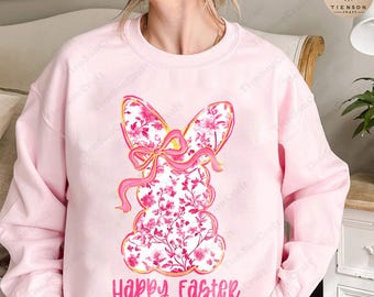 Conejito chinoiserie floral rosa PNG, Pascua milenaria PNG, Conejo de Pascua rosa PNG, Coqueta de Pascua PNG, Feliz Pascua PNG