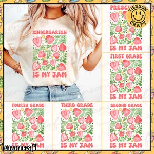 Kindergarten ist mein Jam Bundle Png, Lehrer Shirt Png, Back To Schule Png, Geschenk für Lehrer, Erster Schultag Png, Lehrer Png, Digitales Design