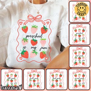 Kindergarten ist mein Jam Bundle Png, Lehrer Shirt Png, Back To Schule Png, Lehrer Geschenk, Erster Schultag Kokette Png, digitales Design