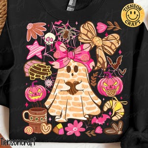 Mexican Conchas Ghost Brushstroke Png, Pantasmas PNG, Halloween Mexican Png, Halloween Conchas, Pantasmas Ghost Pan Dulce, Digital Design