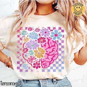 Retro Mental Health Matters Floral Png, Inspirational Png, Self Worth Png, Motivational Self Love, Mental Health Matters, Digital Design