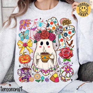 Espooky Vibes Png, Funny Pantasmas Ghost Pan Dulce Png, Halloween Mexican Conchas Ghost Png, Spooky Conchas PNG, Conchas Png, Digital Design