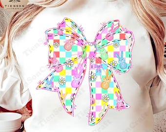 Conejito de Pascua a cuadros (Png), Feliz Pascua (Png), Lazo floral de Pascua (Png), Pascua (Png), Coqueta de Pascua (Png), Lazo de conejo (Png), Niñas Pascua