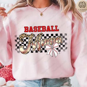Retro Baseball Mama Checkered Png, Baseball Coquette Bow Png, Baseball Bow, Retro Checkered Mama Sublimation Design, Retro Baseball Mama