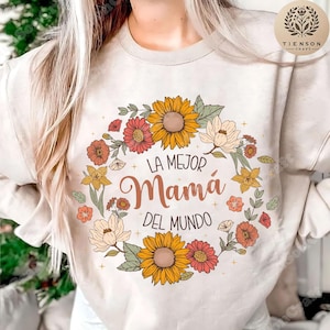 Spanish Mothers Day png, Retro Madre PNG, Floral Mama Png Design, Mothers Day Png, Mamá Png, Retro Mama Png
