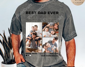 Customize Best Dad Ever Canva Template, Happy Father’s Day Png, Canva Pictures Editable Diy, Custom Name Kid Png, Gift For Dad Png