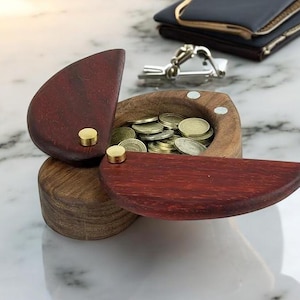 Small Wooden Box, Multipurpose Case, Jewelry Case, Ring Box, Storage Carton, Trinket Box, Small Stash Box for Office, Bathroom, Bedroom