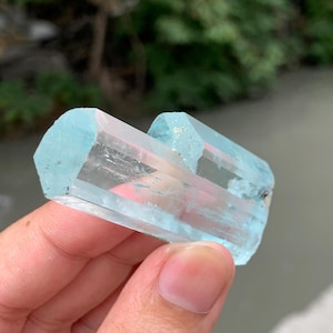 Terminated and Transparent Aquamarine Crystal fom Shigar valley Pakistan