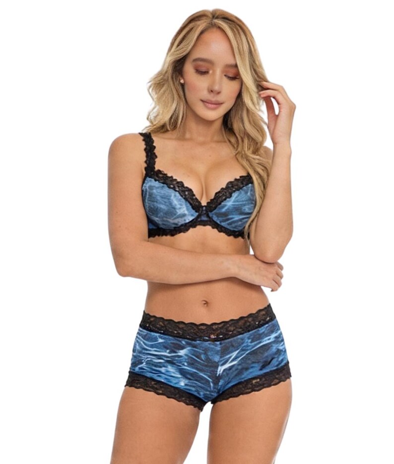 Dam Camo Hunting Boyshort Panty - Mossy Oak Elements Marlin - Wilderness Dreams bild 2