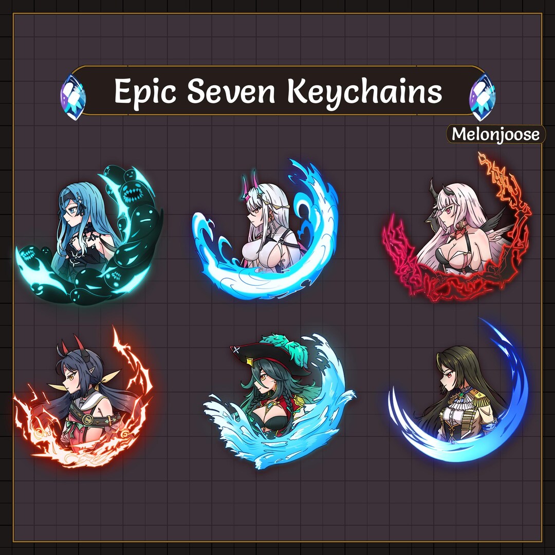 Epic Keychains Epic Seven Keychains #03 - Etsy