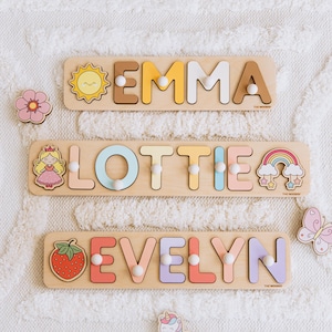 Wooden Name Puzzle. Personalized Name Puzzle. Custom Gifts for Kids. New Baby Gift. Baby Girl Nursery Decor. Nephew Gift. Baby Keepsake.