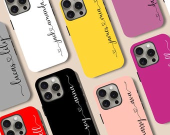 Paar Name iPhone Hülle: Personalisiertes Liebe Herz Geschenk