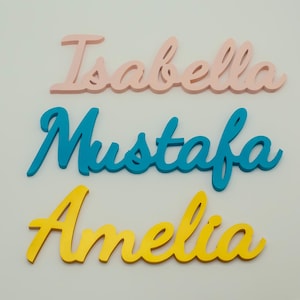 Letrero con nombre personalizado, letrero de madera personalizado para decoración de guardería, letras de madera personalizadas para guardería de bebés, letrero con nombre para dormitorio de niños