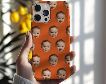 Cover per telefono personalizzata con motivo viso, cover personalizzata con foto di animali domestici, regalo per iPhone