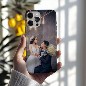Custom Tough Photo Phone Case, Personalized Slim Cover for iPhone 16 15 14 13 Pro Max, Samsung Galaxy  S24 S23 S22 S21 S20, Custom Made Gift