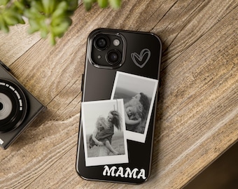 Cover per iPhone personalizzata con collage di foto, copertina personalizzata con foto della mamma, regalo ricordo